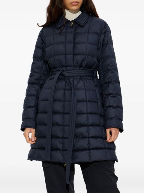 Moncler Gresillon quilted belted coat - Blue - zdjęcie produktu nr 2