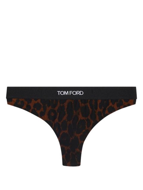 TOM FORD leopard-print briefs - Brown - zdjęcie produktu nr 1