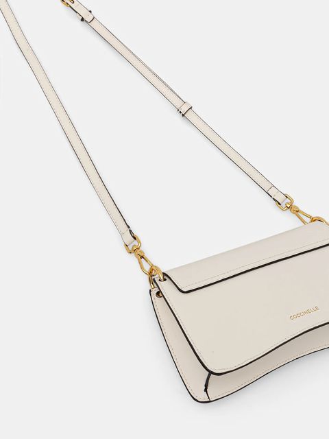 Coccinelle torebka skórzana kolor beżowy E5.SSK.27.01.01 - zdjęcie produktu nr 2