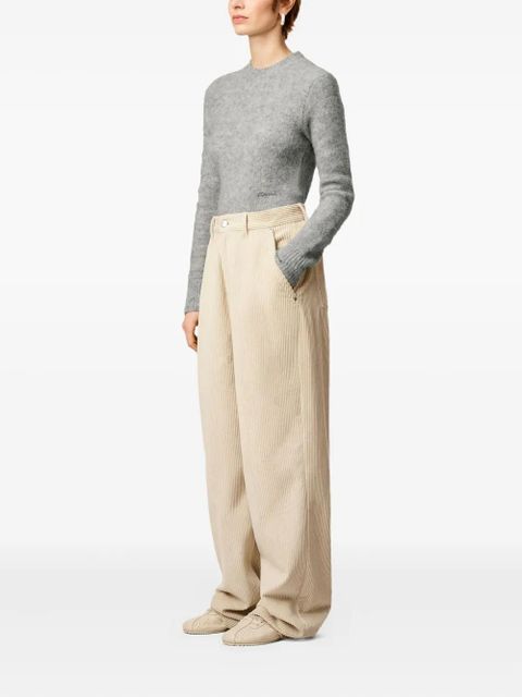 AMI Paris cotton wide-leg trousers - Neutrals - zdjęcie produktu nr 2