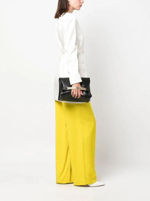 Victoria Beckham mini Chain Pouch leather clutch - Black - zdjęcie produktu nr 2