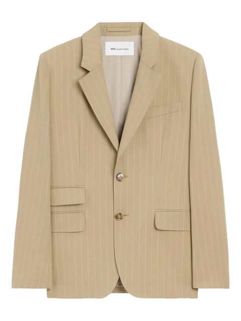 AMI Paris striped single-breasted blazer - Neutrals - zdjęcie produktu nr 1