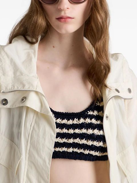 Prada Eyewear triangle-detail cat-eye sunglasses - Brown