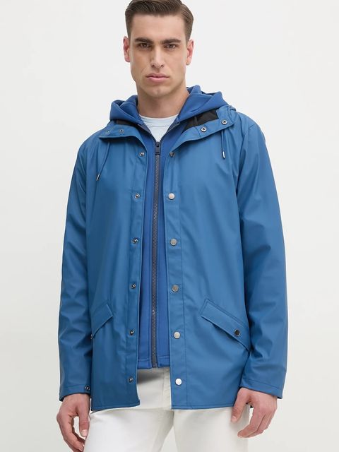 Rains kurtka Jacket W3 kolor niebieski przejściowa 12010 - zdjęcie produktu nr 2
