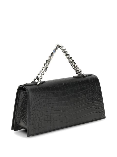 Alexander McQueen jewelled mini shoulder bag - Black