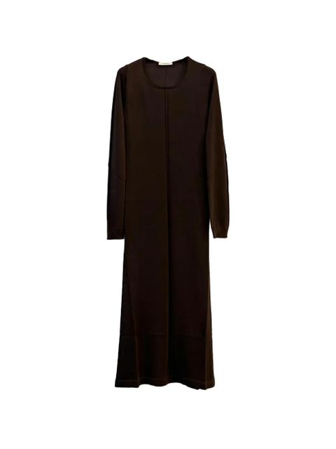 LEMAIRE long-sleeve maxi dress - Brown - zdjęcie produktu nr 1