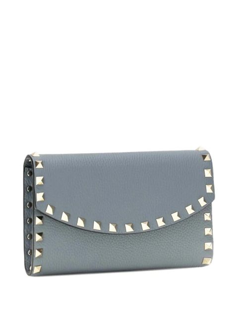 Valentino Garavani Rockstud leather shoulder bag - Blue