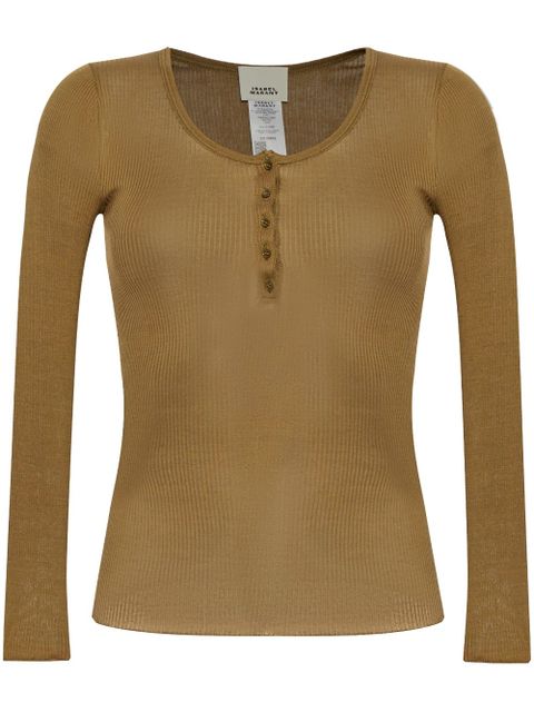 ISABEL MARANT Lamylic T-shirt - Green - zdjęcie produktu nr 1