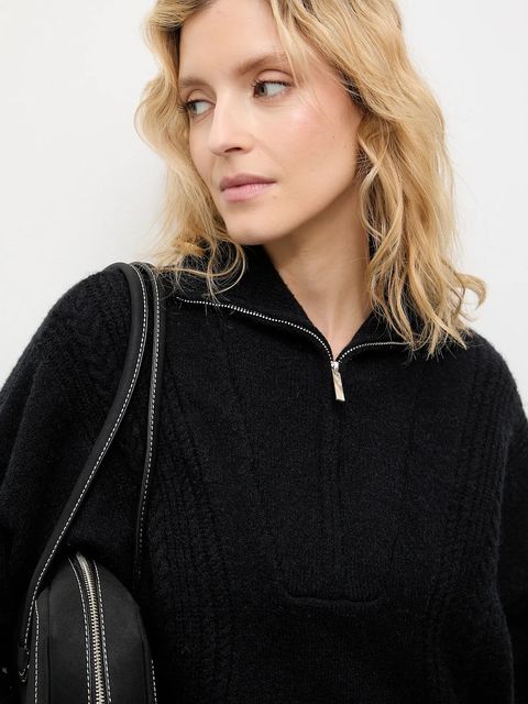 Answear.LAB sweter z kaszmirem kolor czarny z golfem