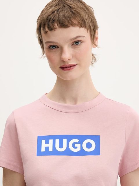 Hugo Blue t-shirt bawełniany Classic Tee_B