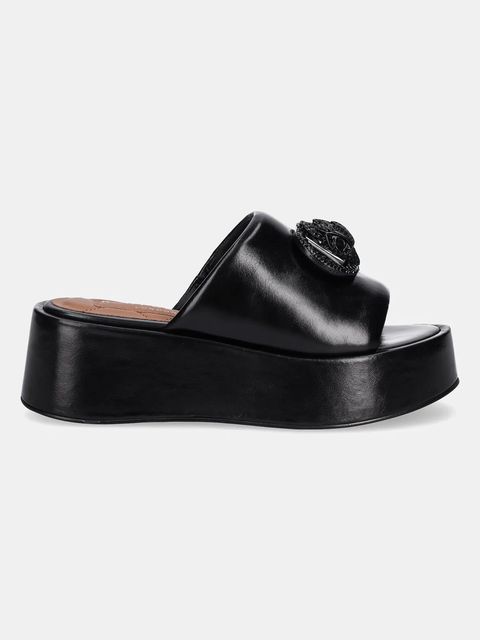 Kurt Geiger London klapki skórzane Chelsea Flatform Mule Dr - zdjęcie produktu nr 1