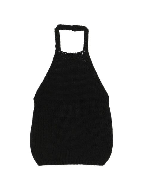 Róhe chunky-knit halter top - Black - zdjęcie produktu nr 1