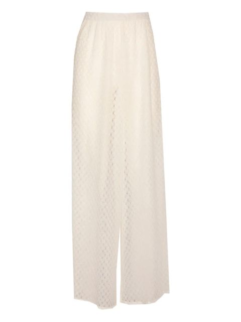 Missoni Raschel-knit wide-leg trousers - White - zdjęcie produktu nr 1