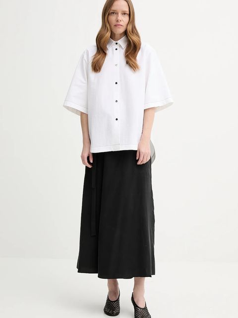 AERON koszula AVONLEA damska kolor biały relaxed z kołnierzykiem klasycznym SH196471 - zdjęcie produktu nr 2