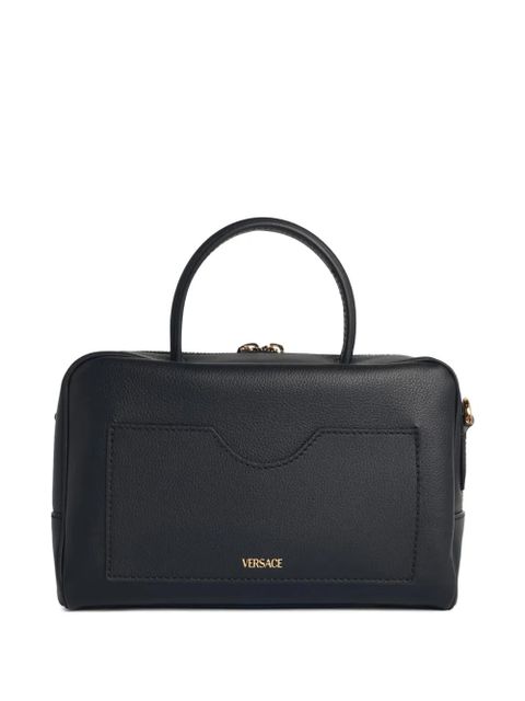 Versace La Medusa leather tote bag - Black