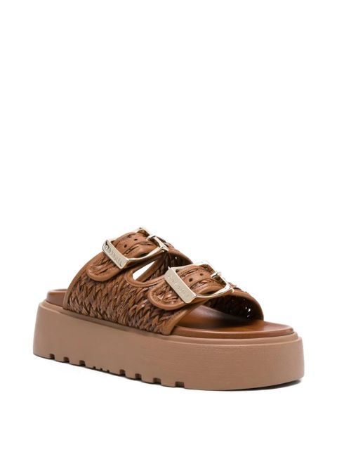 Casadei Birky buckle-detail sandals - Brown - zdjęcie produktu nr 2