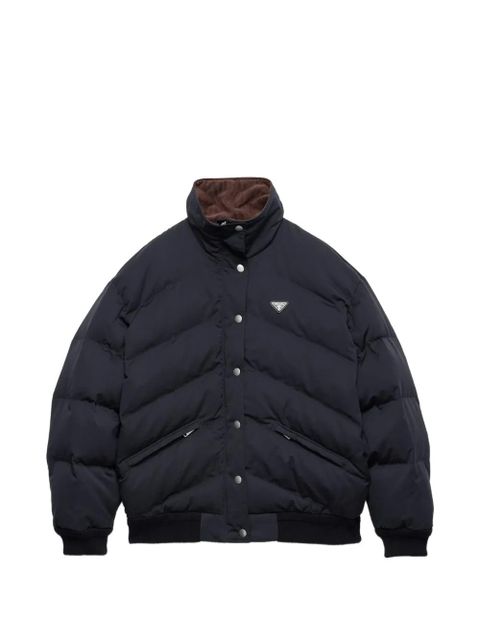 Prada medium-weight compact poplin down jacket - Blue - zdjęcie produktu nr 1