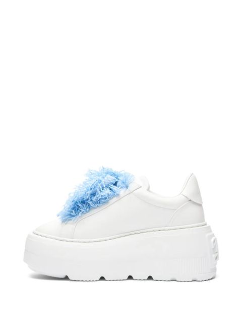 Casadei platform leather sneakers - White