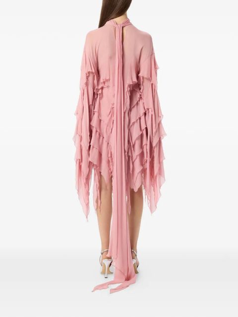 Blumarine ruffled mini dress - Pink