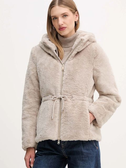 Geox kurtka dwustronna KAULA kolor szary przejściowa W5622E TC197 - zdjęcie produktu nr 1