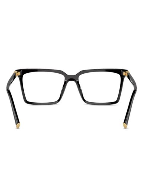 Miu Miu Eyewear 08XV rectangle- frame glasses - Black