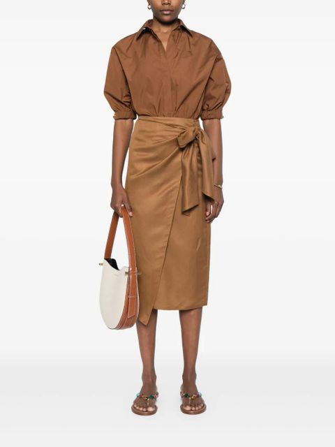 Max Mara Tequila midi skirt - Brown