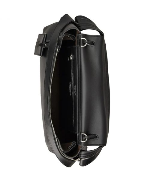 Tod's flap-detail leather shoulder bag - Black