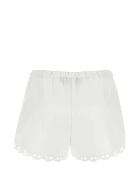 Gucci embroidered cotton poplin shorts - Neutrals - zdjęcie produktu nr 2
