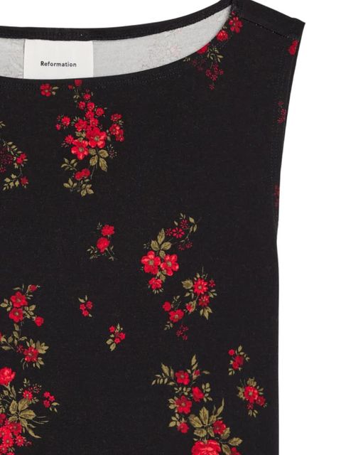 Reformation Dusk floral-print top - Black - zdjęcie produktu nr 2