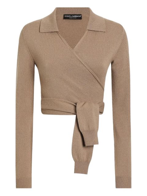 Dolce & Gabbana wrap cardigan - Brown - zdjęcie produktu nr 1