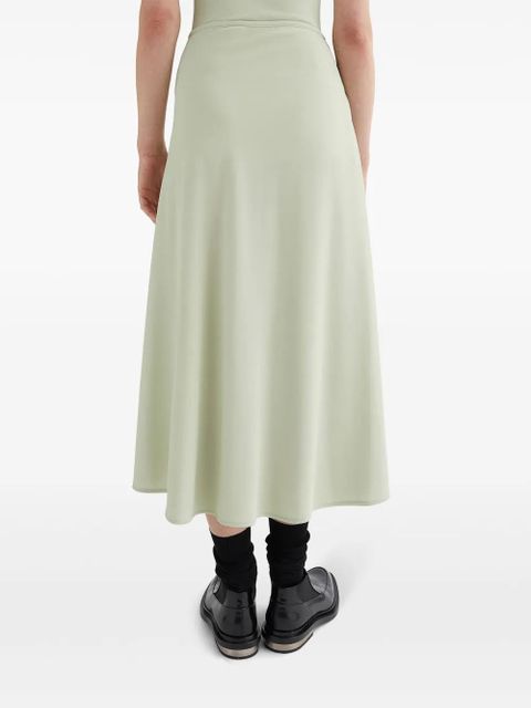 Jil Sander Flared zipped midi skirt - Green