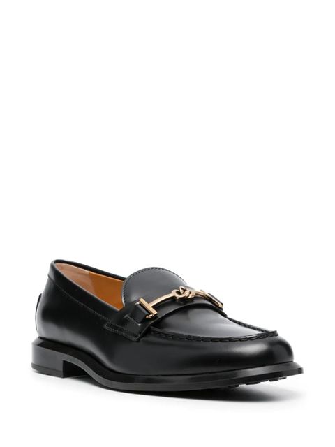 Tod's hardware-detail polished loafers - Black - zdjęcie produktu nr 2