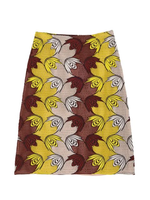 Marni leaf-print skirt - Yellow - zdjęcie produktu nr 1