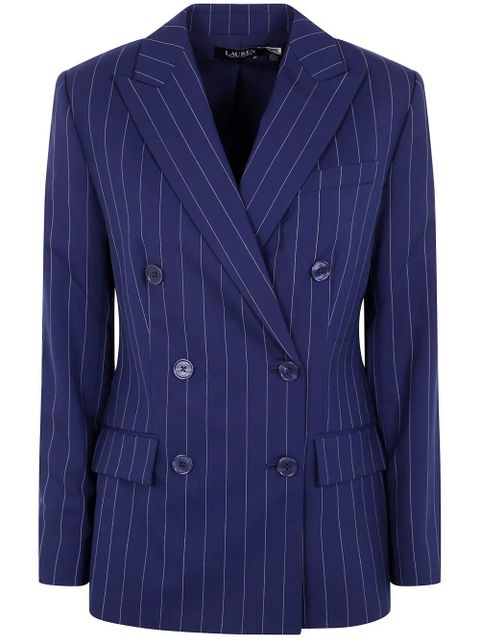 Lauren Ralph Lauren pinstriped blazer - Blue - zdjęcie produktu nr 1