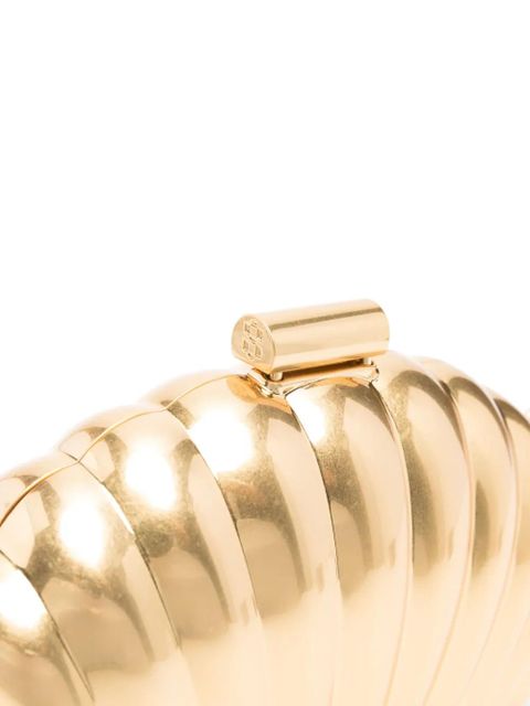 Simkhai Monet shell-motif clutch bag - Gold