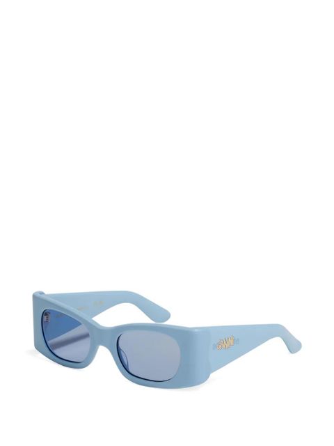 GANNI x Ace & Tate Kayla rectangle sunglasses - Blue - zdjęcie produktu nr 2