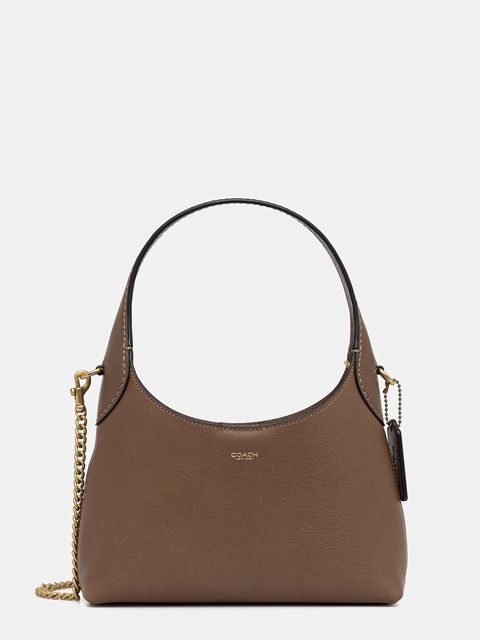 Coach torebka skórzana Brooklyn 23 kolor brązowy CW614