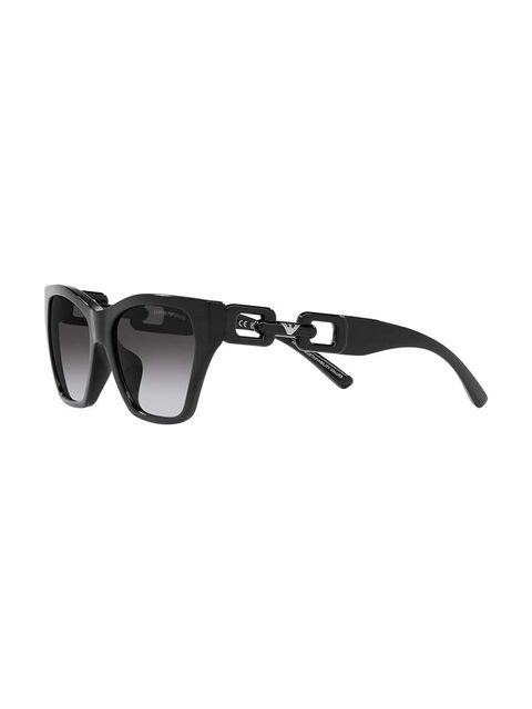 Emporio Armani okulary przeciwsłoneczne damskie kolor czarny