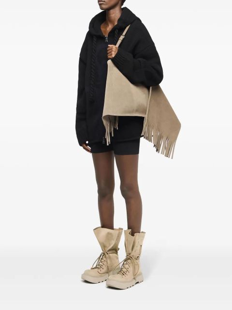 JW Anderson Anchor-intarsia hoodie - Black