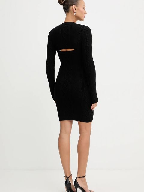 Guess sukienka DAPHNE kolor czarny mini dopasowana W5BK61 Z2ZK2