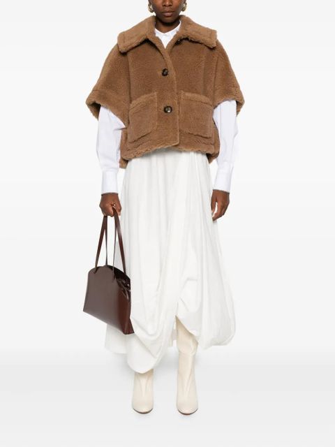 Max Mara patch-pocket cape - Brown - zdjęcie produktu nr 2