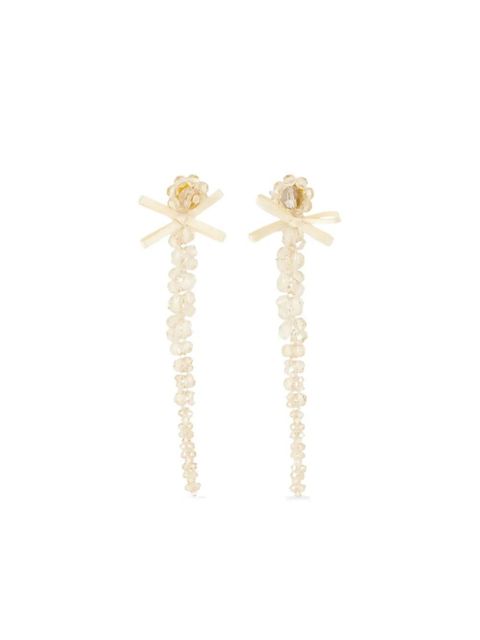 Simone Rocha Petite Bow Drip earrings - Gold - zdjęcie produktu nr 1