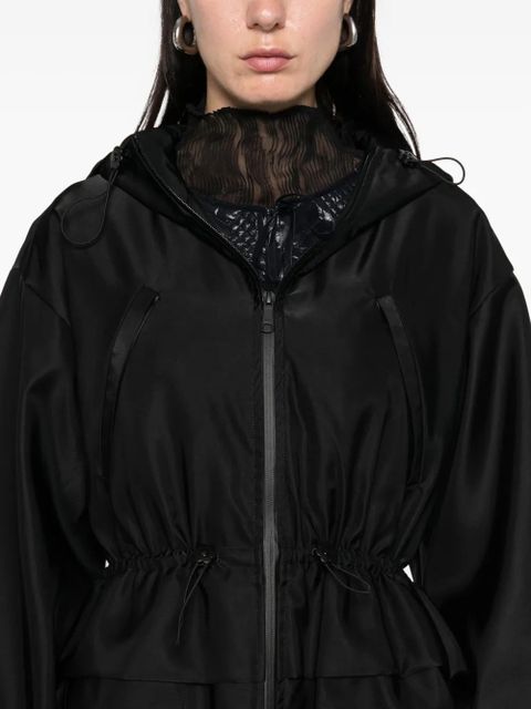 Cecilie Bahnsen hooded coat - Black