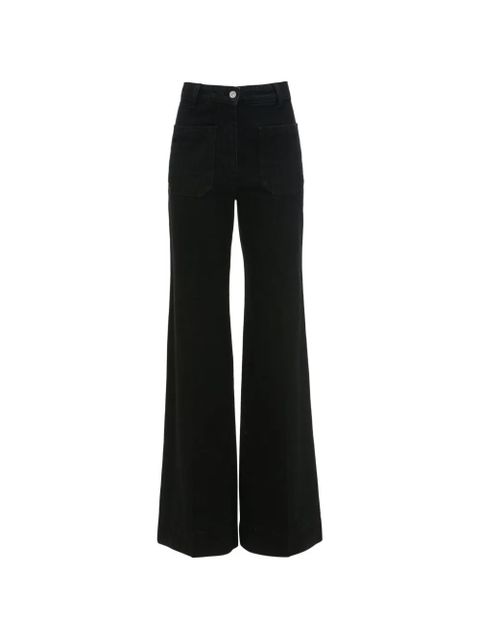 Victoria Beckham Alina patch-pocket jeans - Black - zdjęcie produktu nr 1