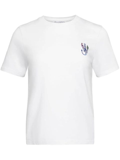 JW Anderson anchor-embroidery printed T-shirt - White - zdjęcie produktu nr 1