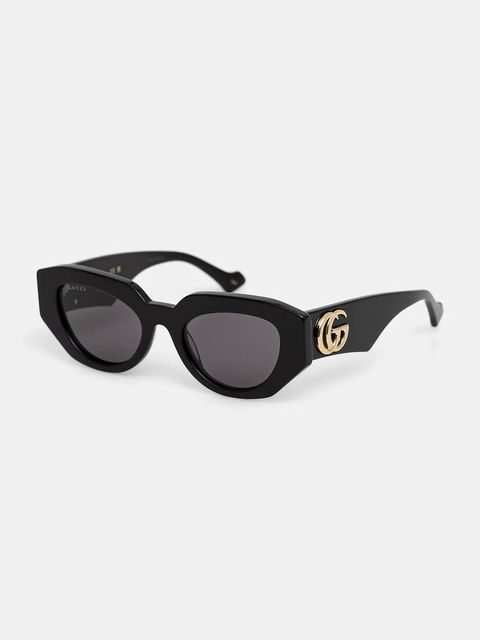 Gucci okulary przeciwsłoneczne damskie kolor czarny GG1421S - zdjęcie produktu nr 2