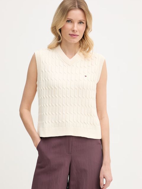 Tommy Hilfiger kamizelka damska bawełniana - zdjęcie produktu nr 1