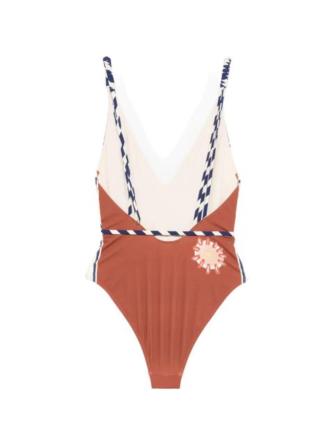ALEMAIS Soleil D'Amour printed swimsuit - Brown - zdjęcie produktu nr 2