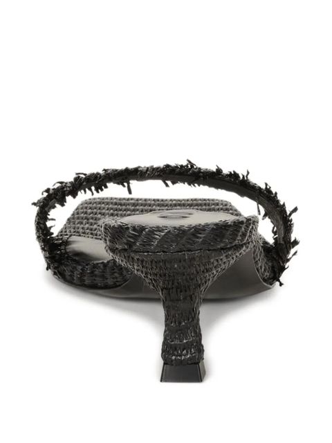 Cult Gaia Ada Frayed sandals - Black - zdjęcie produktu nr 2