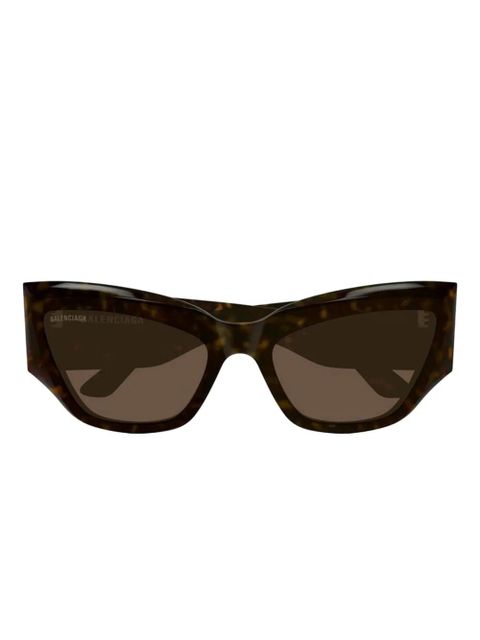 Balenciaga Eyewear BB logo geometric sunglasses - Brown - zdjęcie produktu nr 1